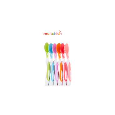 Munchkin Soft Tip Infant Spoons 6 Pack – Gentle Baby Feeding Utensils